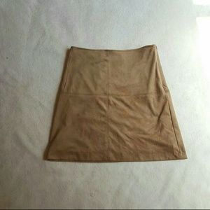 Suede skirt